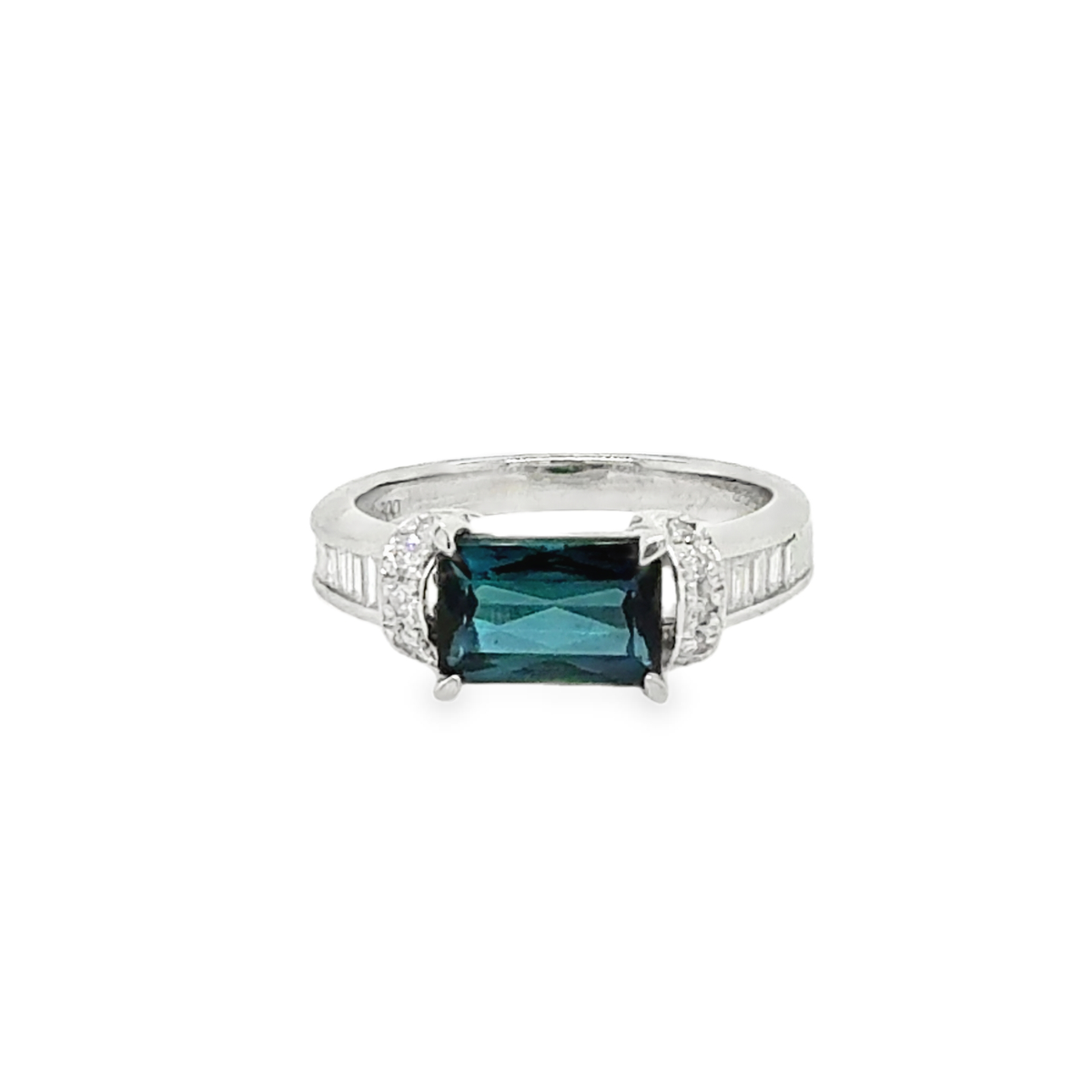 Indicolite Tourmaline Gemstone Ring