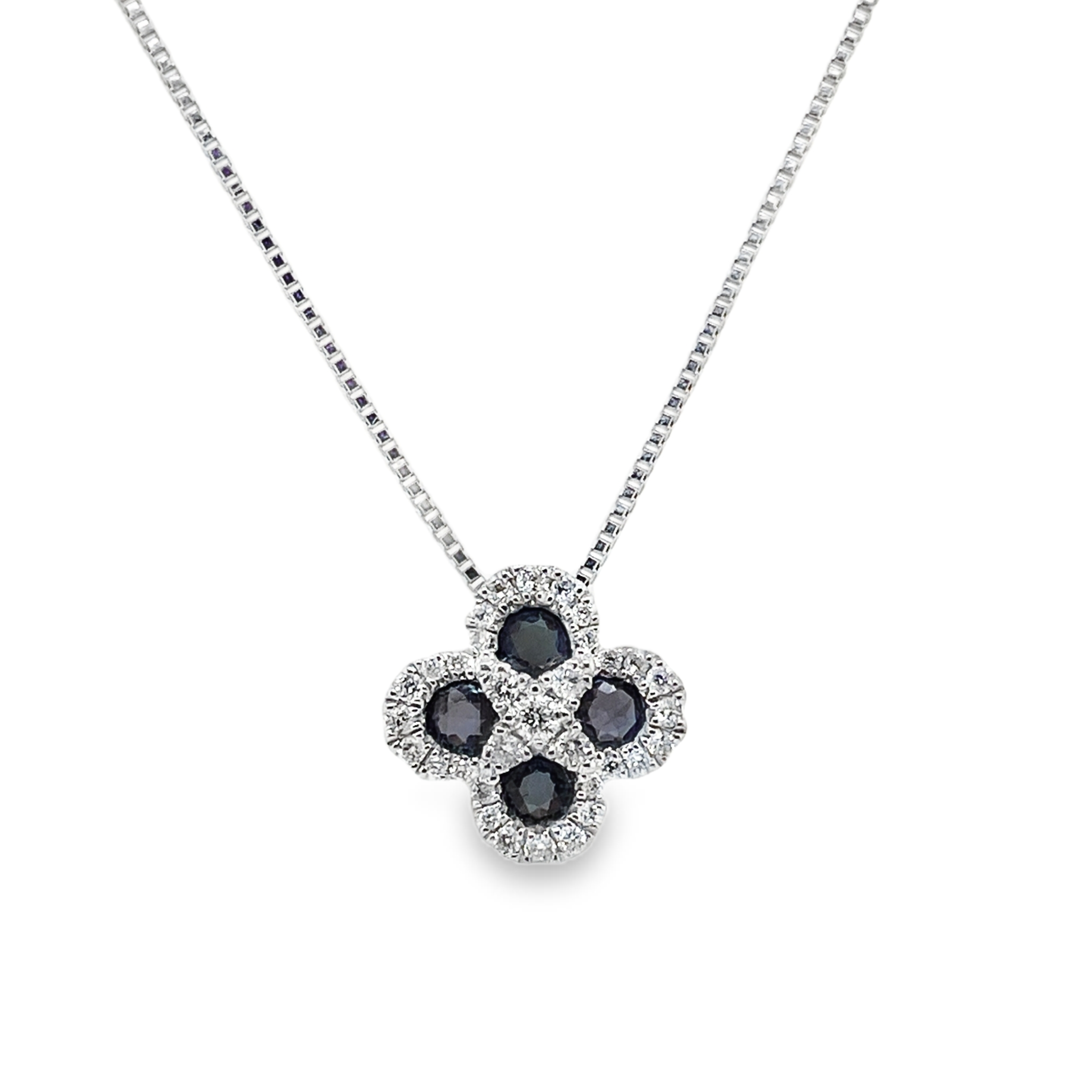 0.46ct Round Alexandrite (3mm) & Diamond Platinum Pendant