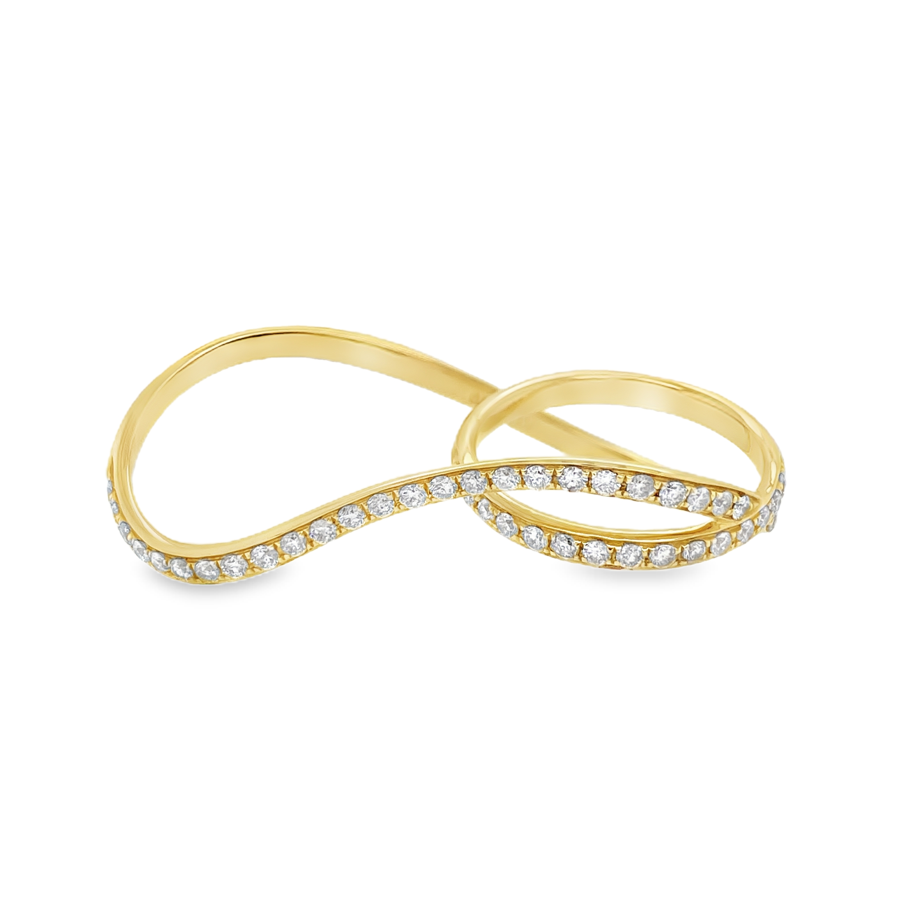 Double-Finger Diamond Ring