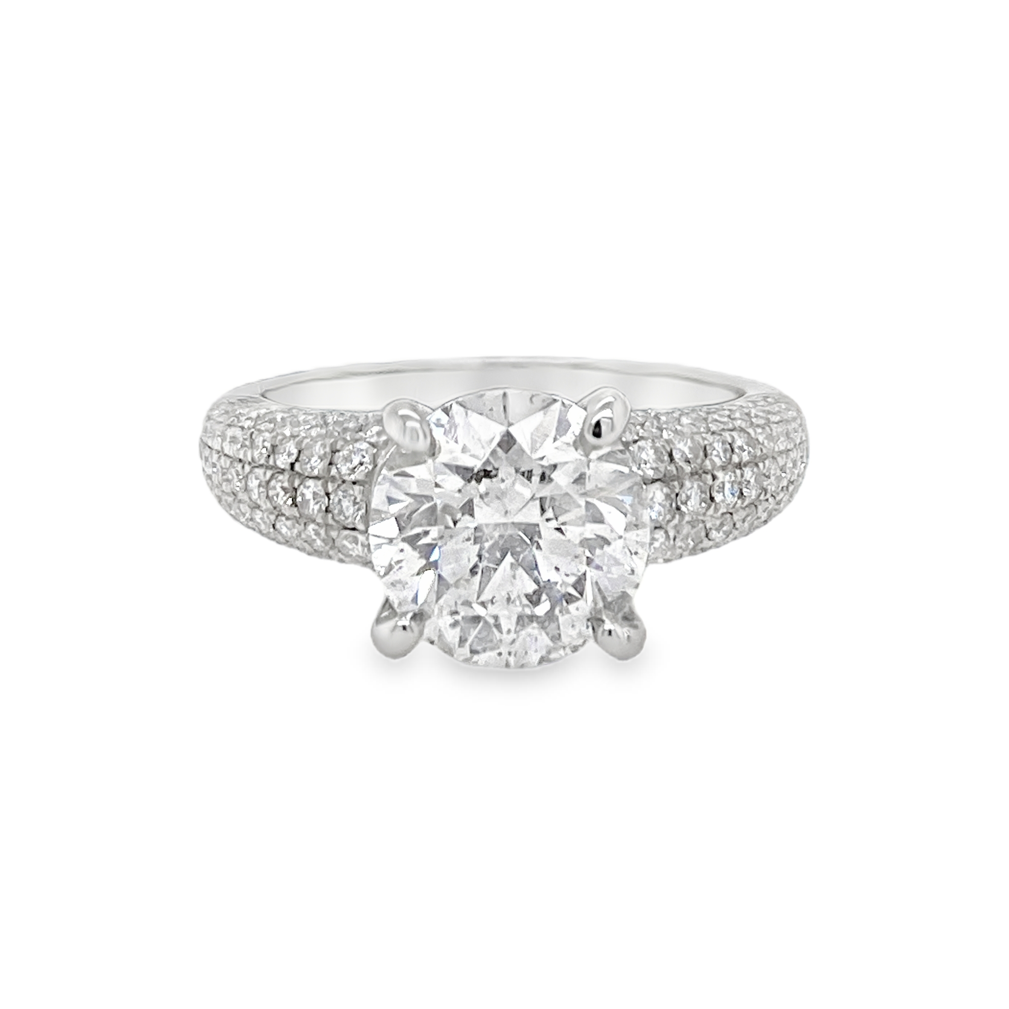 2.4ct Round Brilliant Diamond Halo Ring