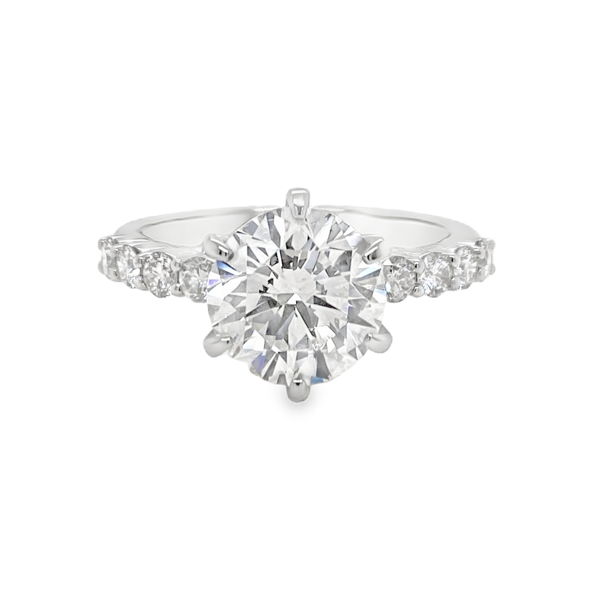 3ct Round Brilliant Diamond Halo Ring