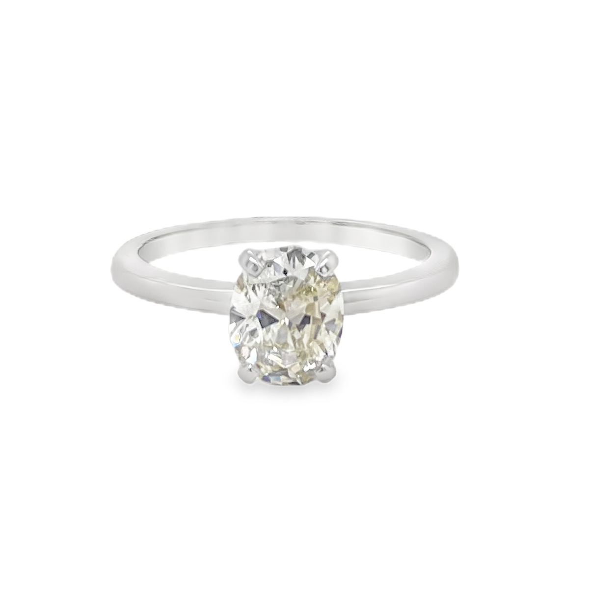 1ct Oval Diamond Solitaire Ring