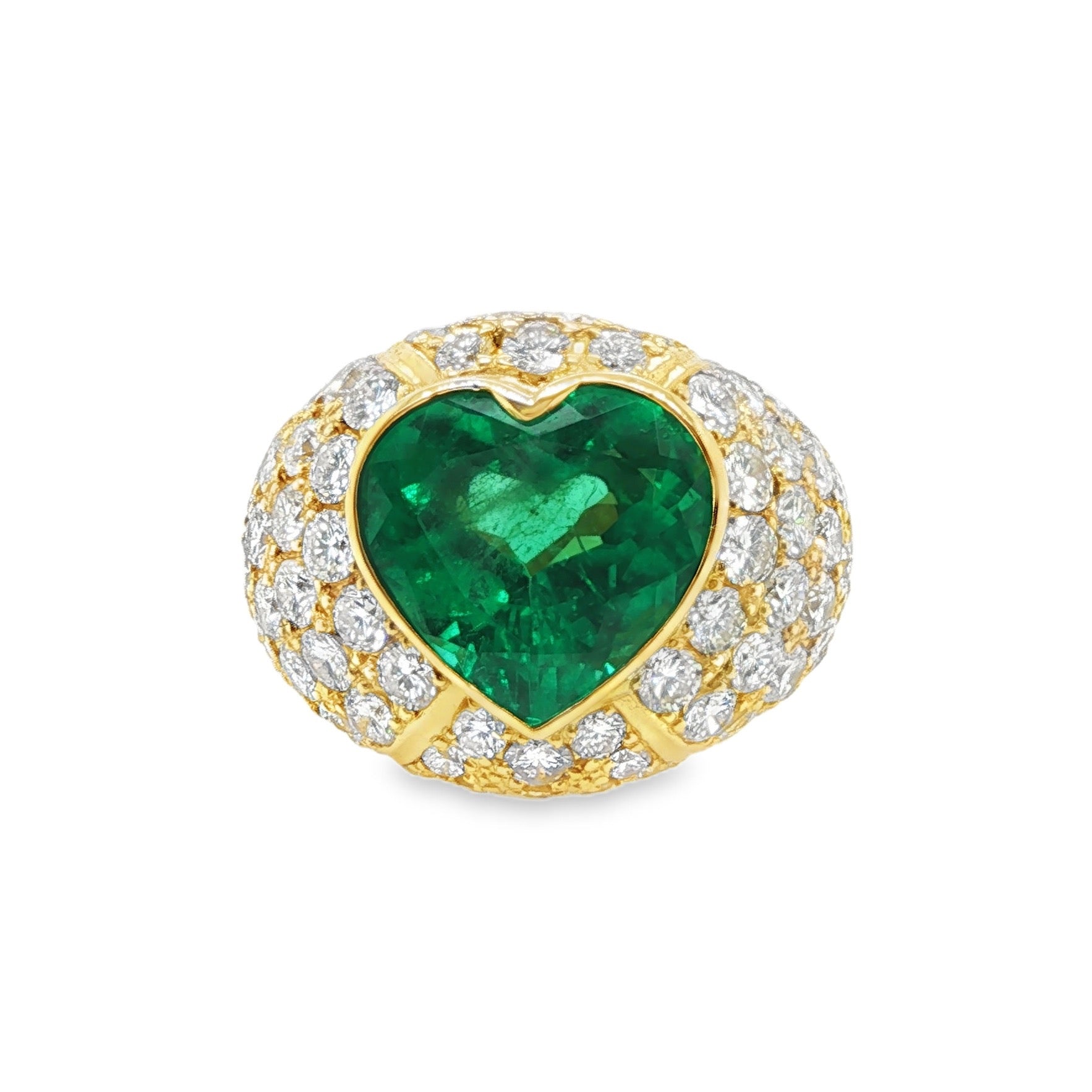 4.75ct Colombian Heart-Shaped Emerald