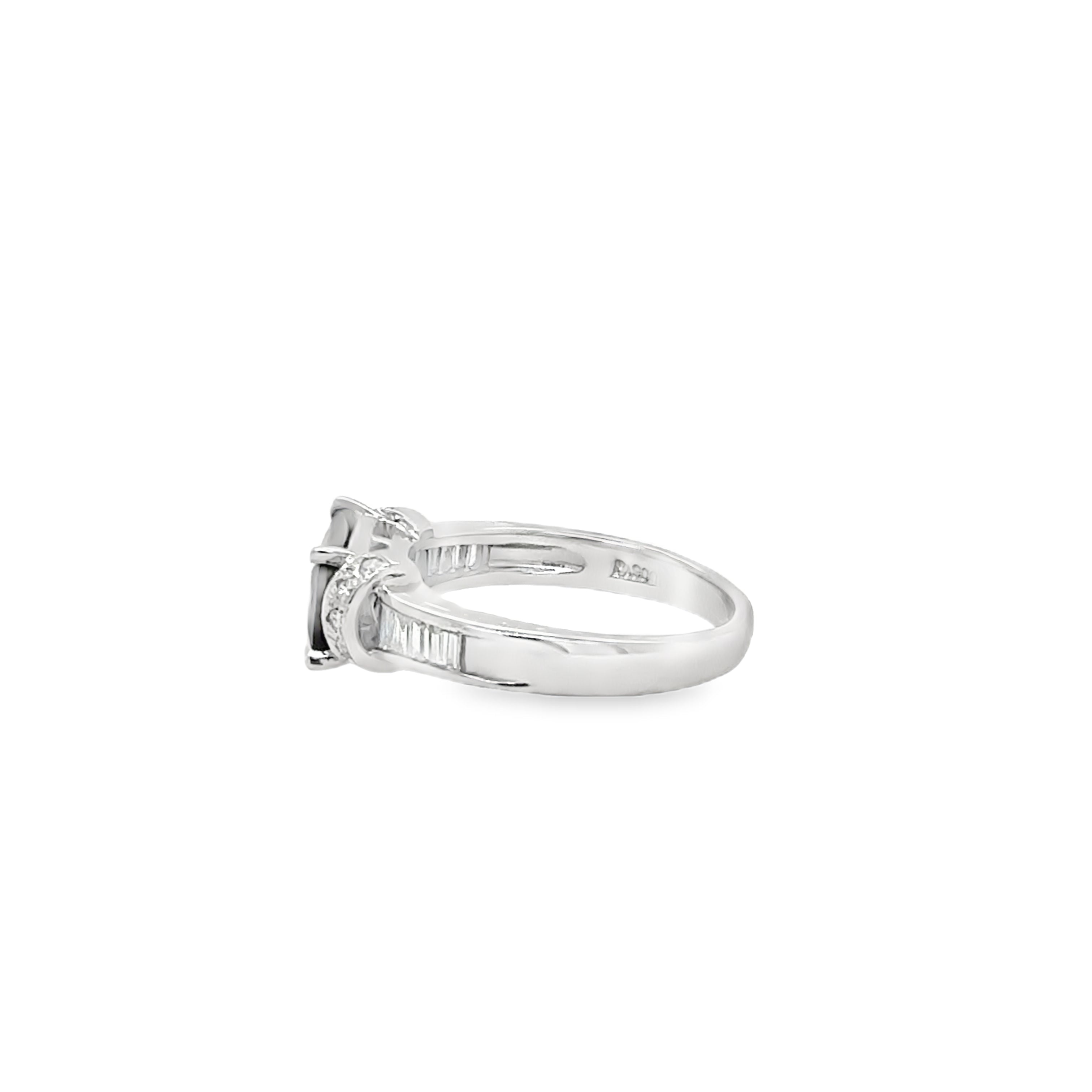 Indicolite Tourmaline Gemstone Ring