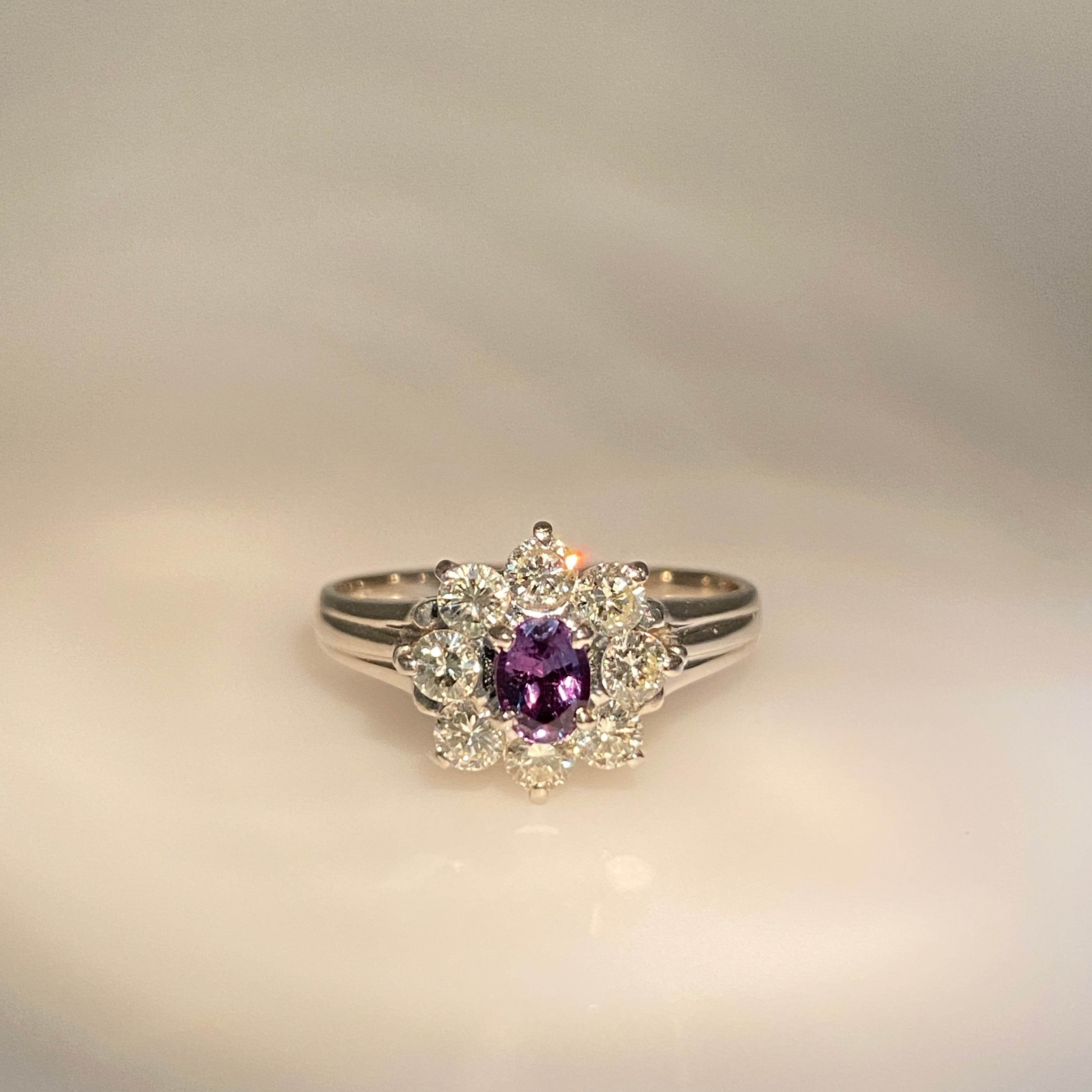 0.33ct Oval Brazil Alexandrite Ring - Candid Japan