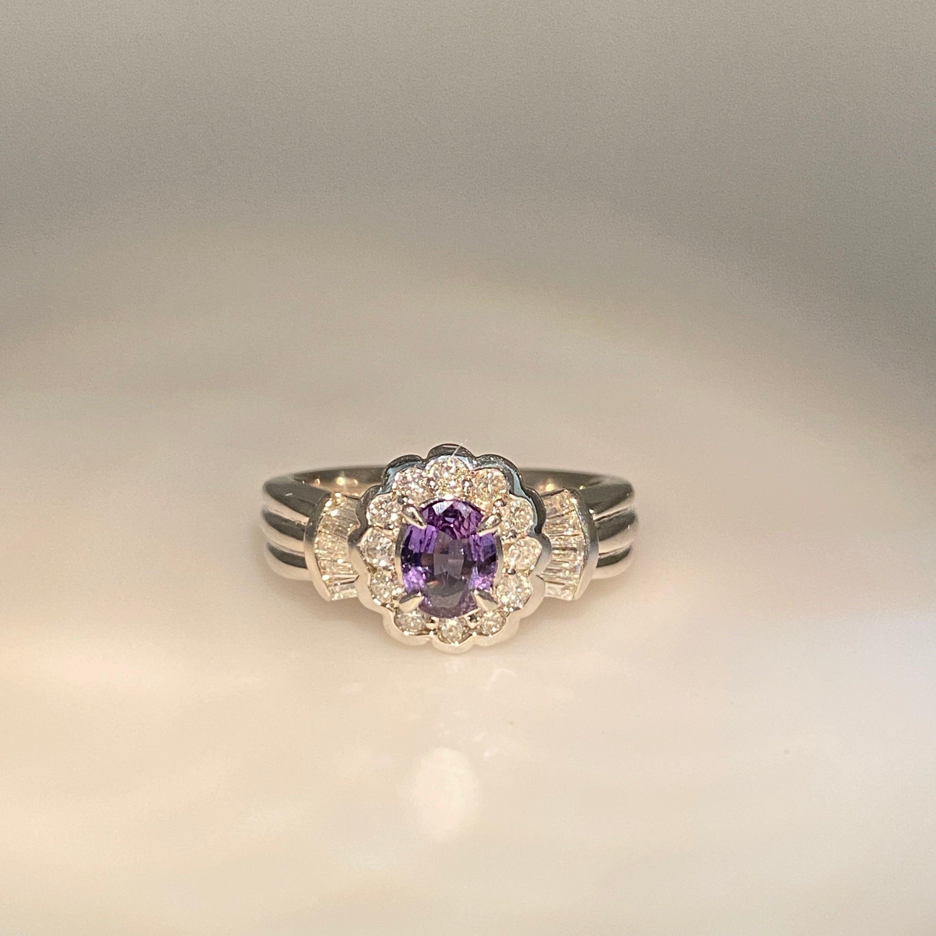 0.41ct Oval Brazil Alexandrite Ring