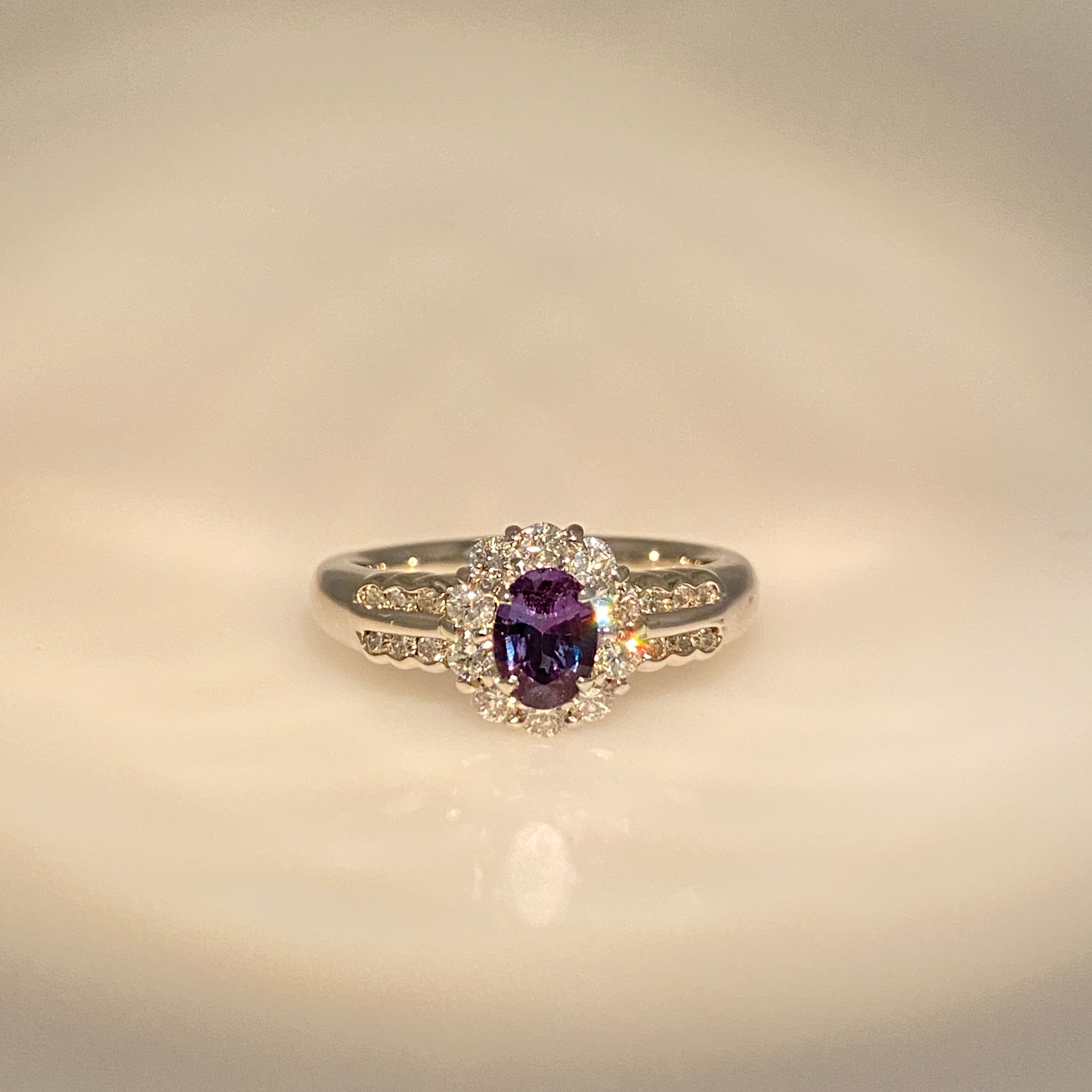 0.50ct Oval Brazil Alexandrite Ring