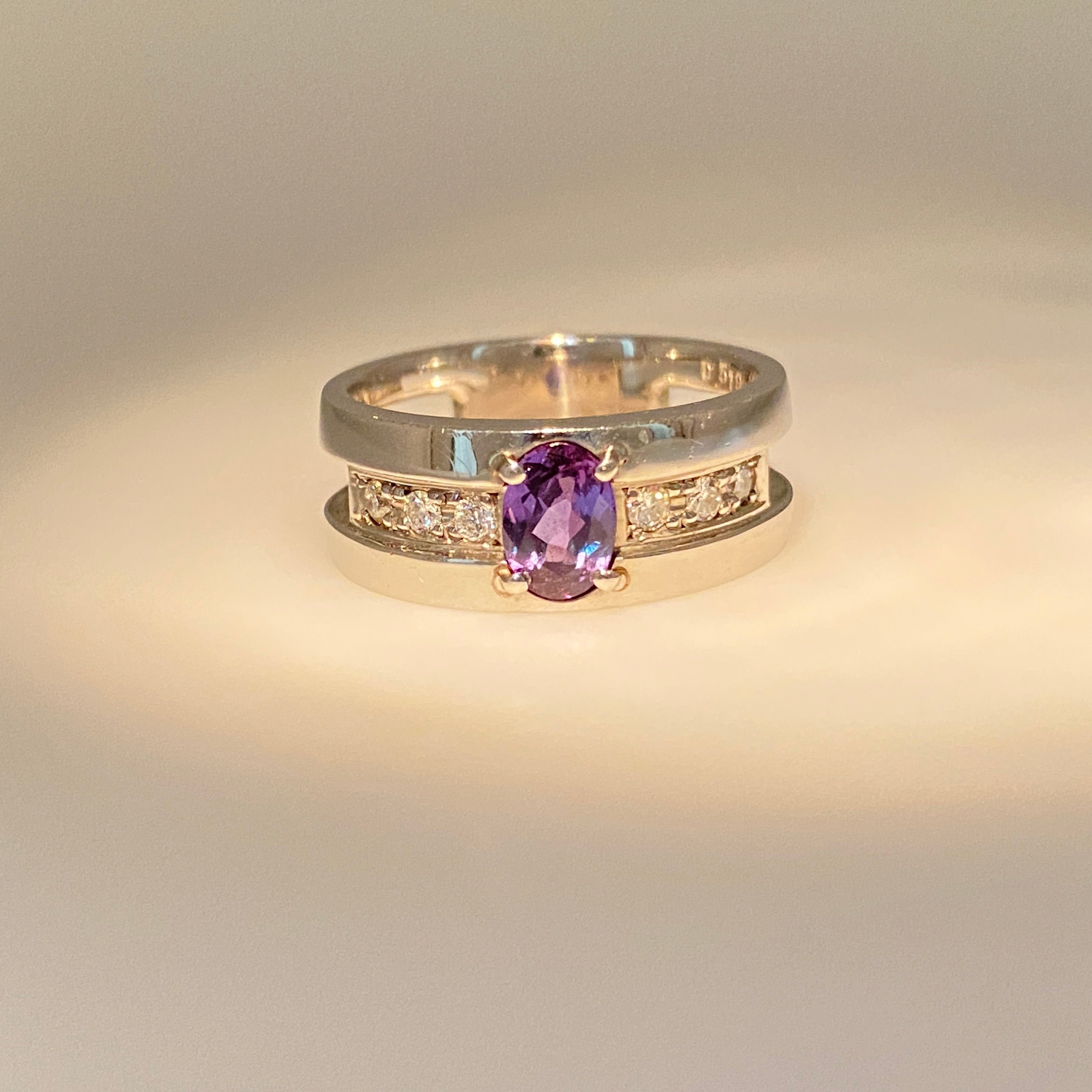 0.519ct Oval Brazil Alexandrite Ring