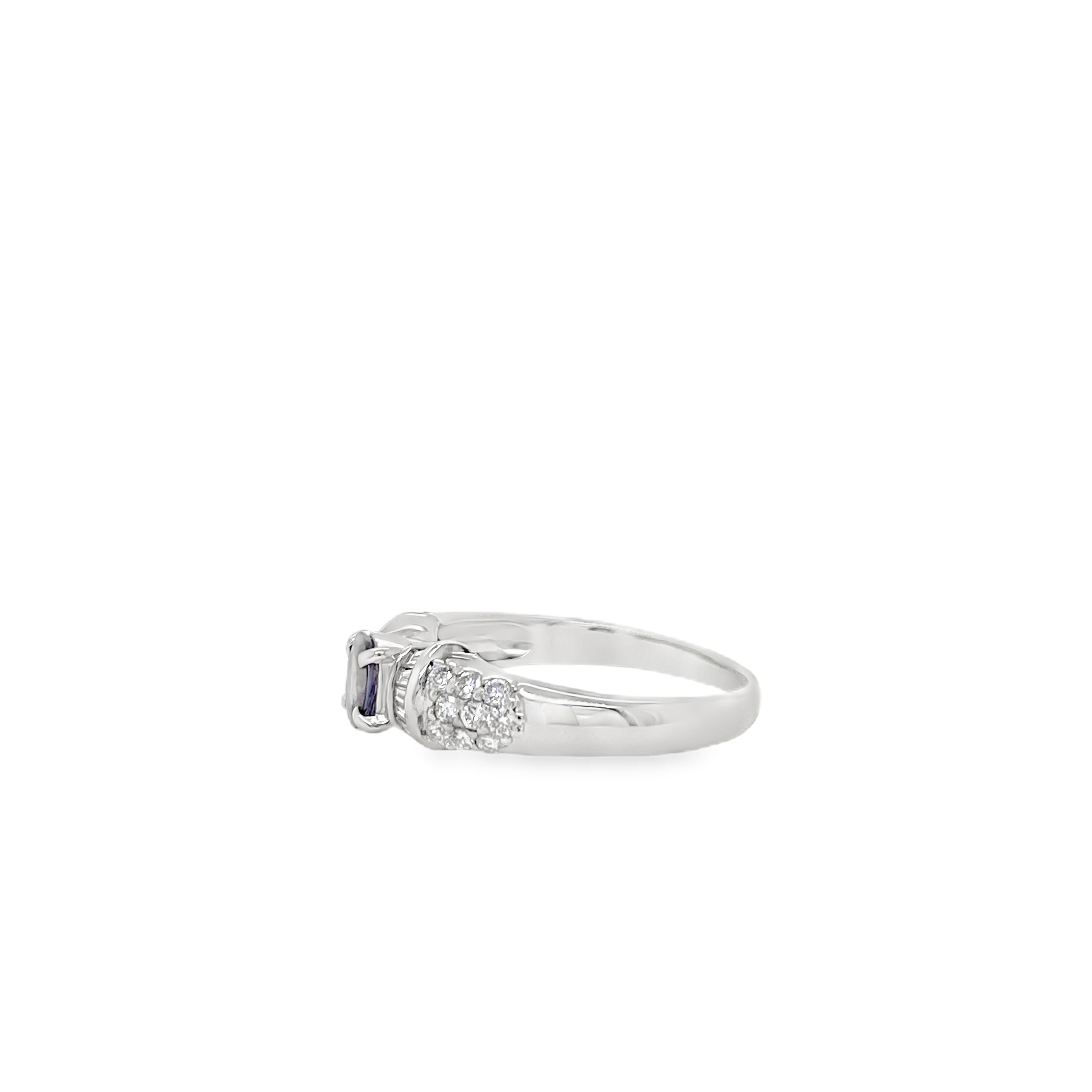 0.38ct Oval Brazil Alexandrite Ring