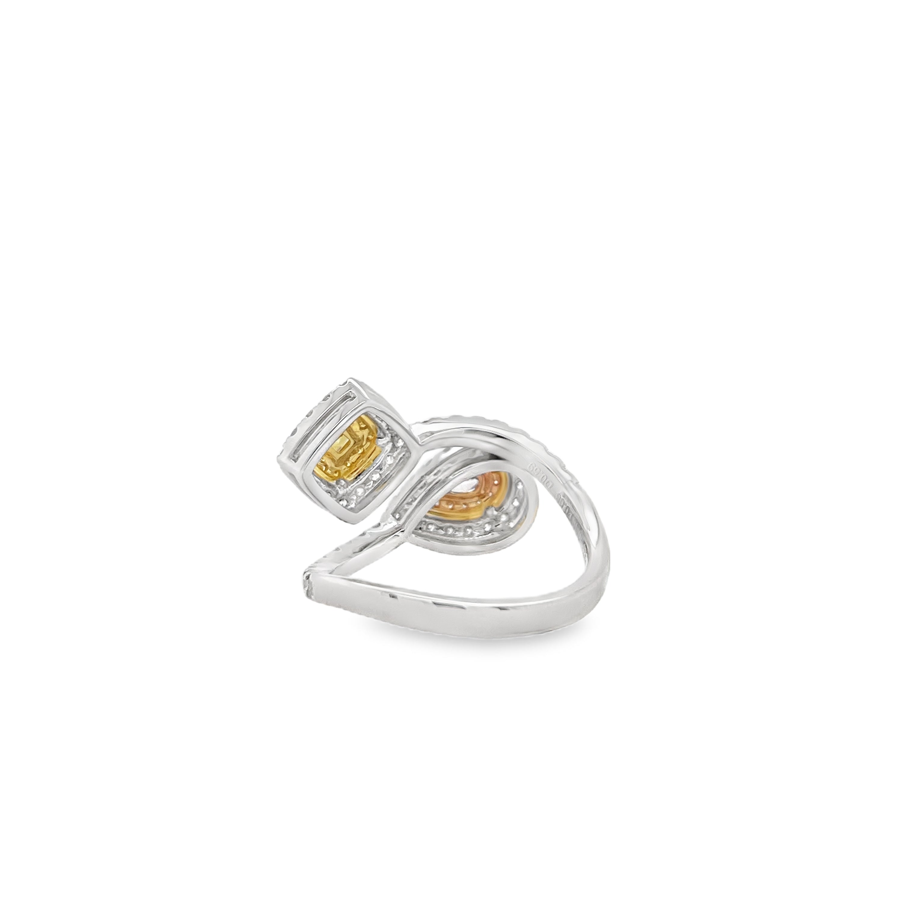 Fancy Pink & Yellow Diamond Two-Color Ring