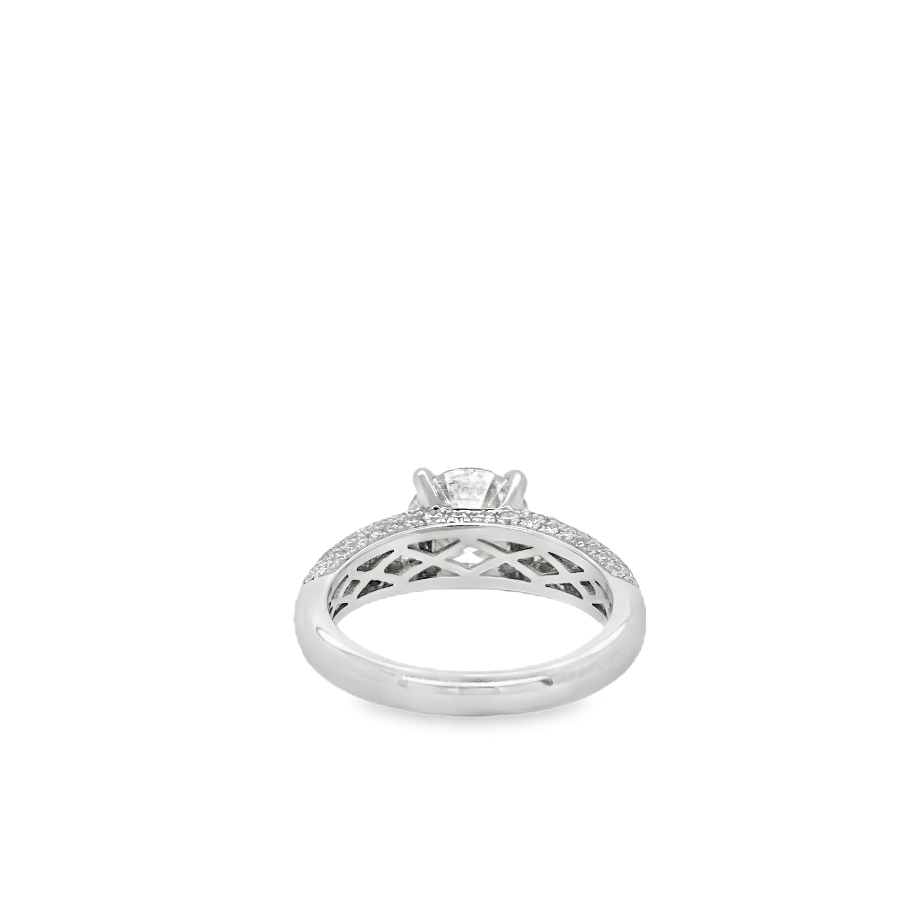 2.4ct Round Brilliant Diamond Halo Ring