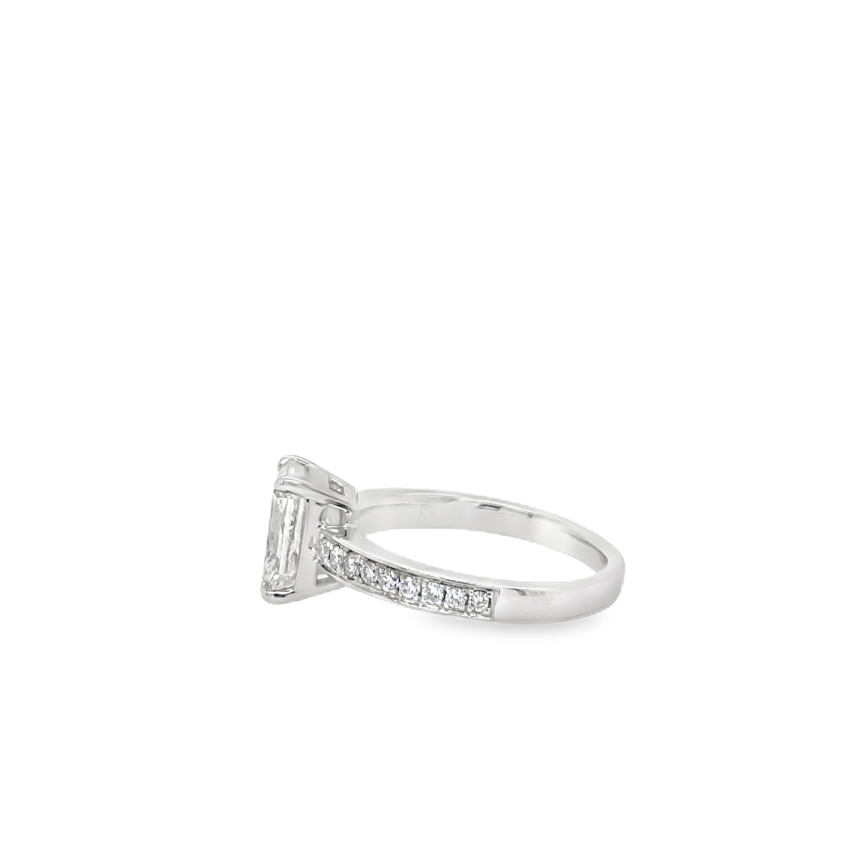 2ct Radiant-Cut Diamond Ring