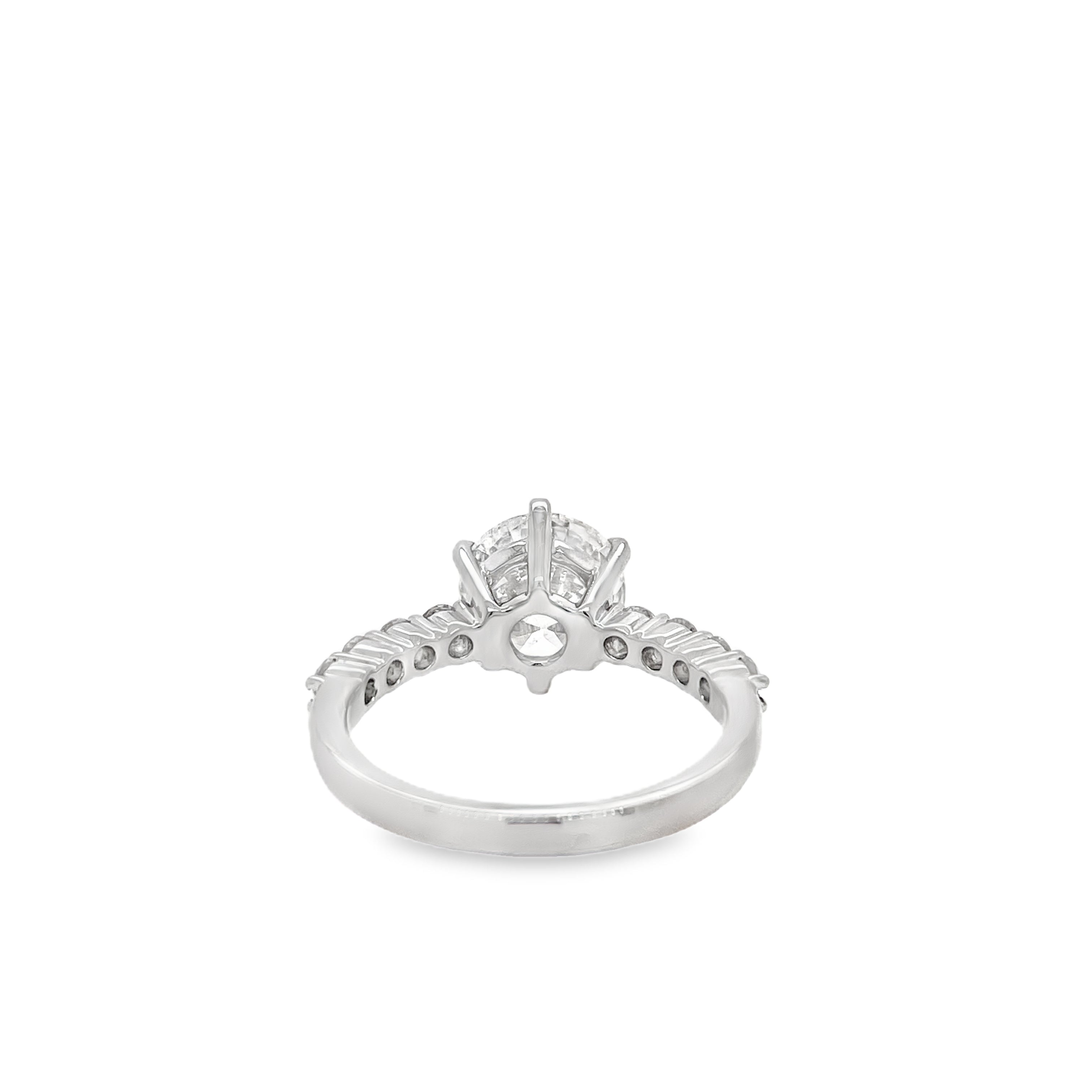 3ct Round Brilliant Diamond Halo Ring