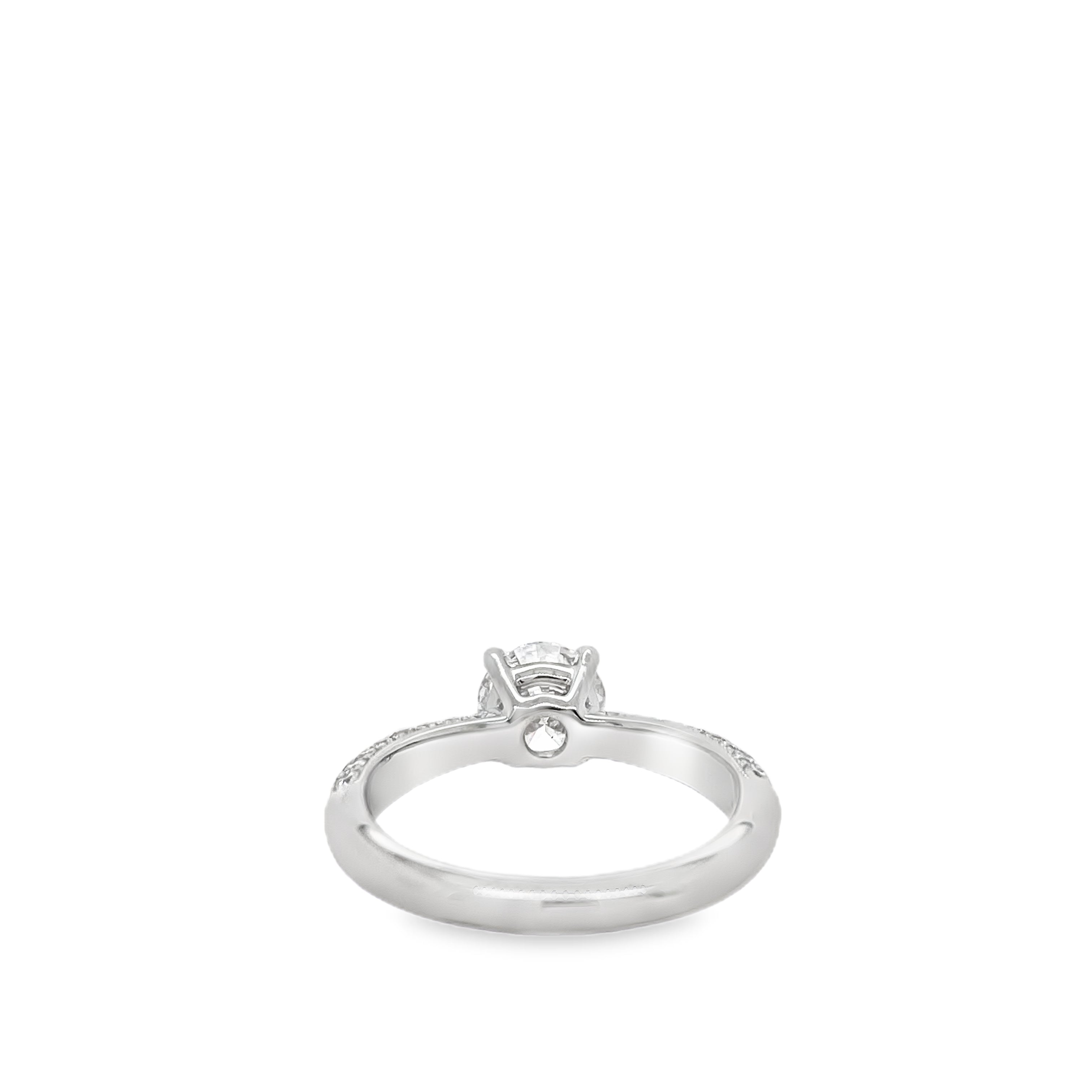 1ct Round Diamond Halo Ring