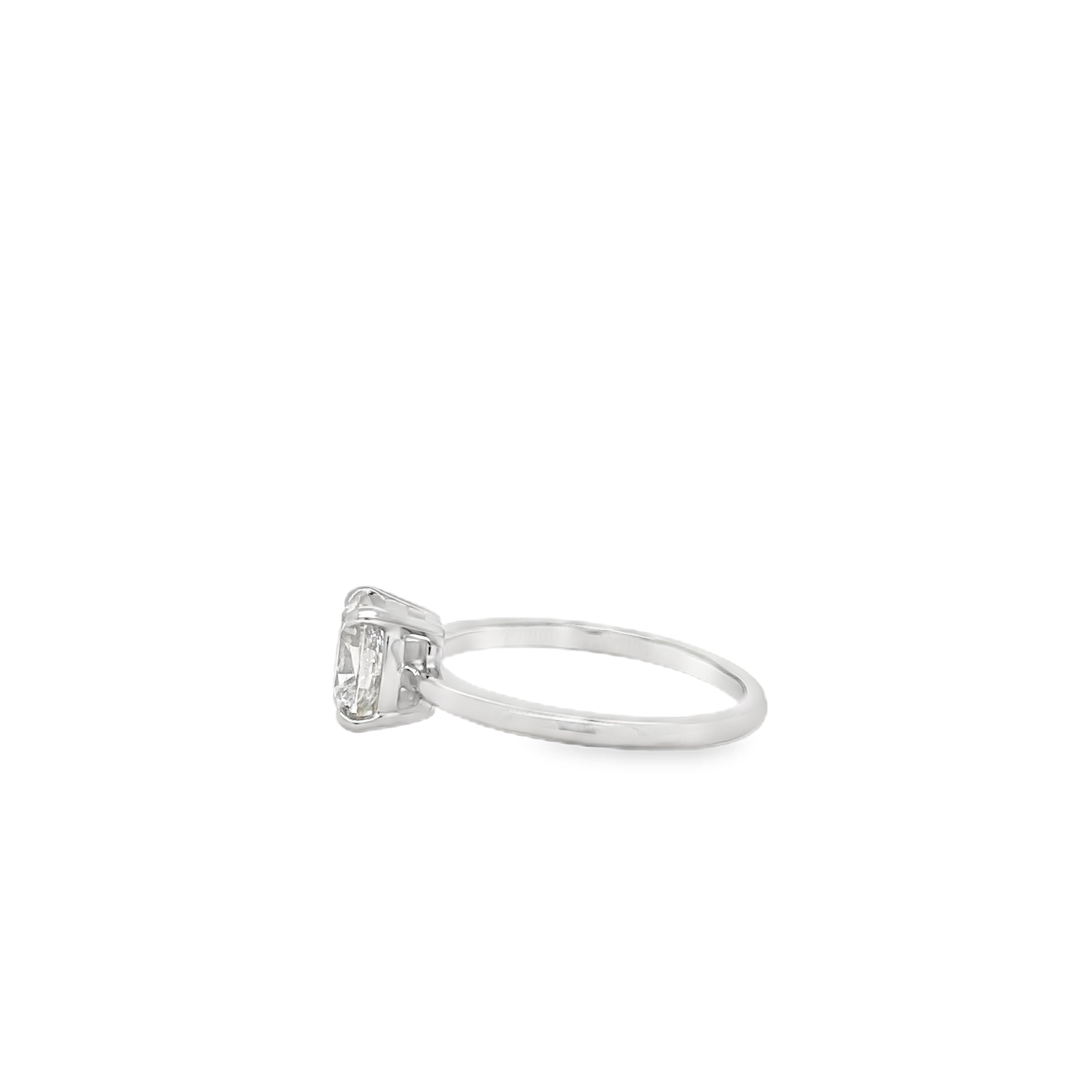 1ct Oval Diamond Solitaire Ring