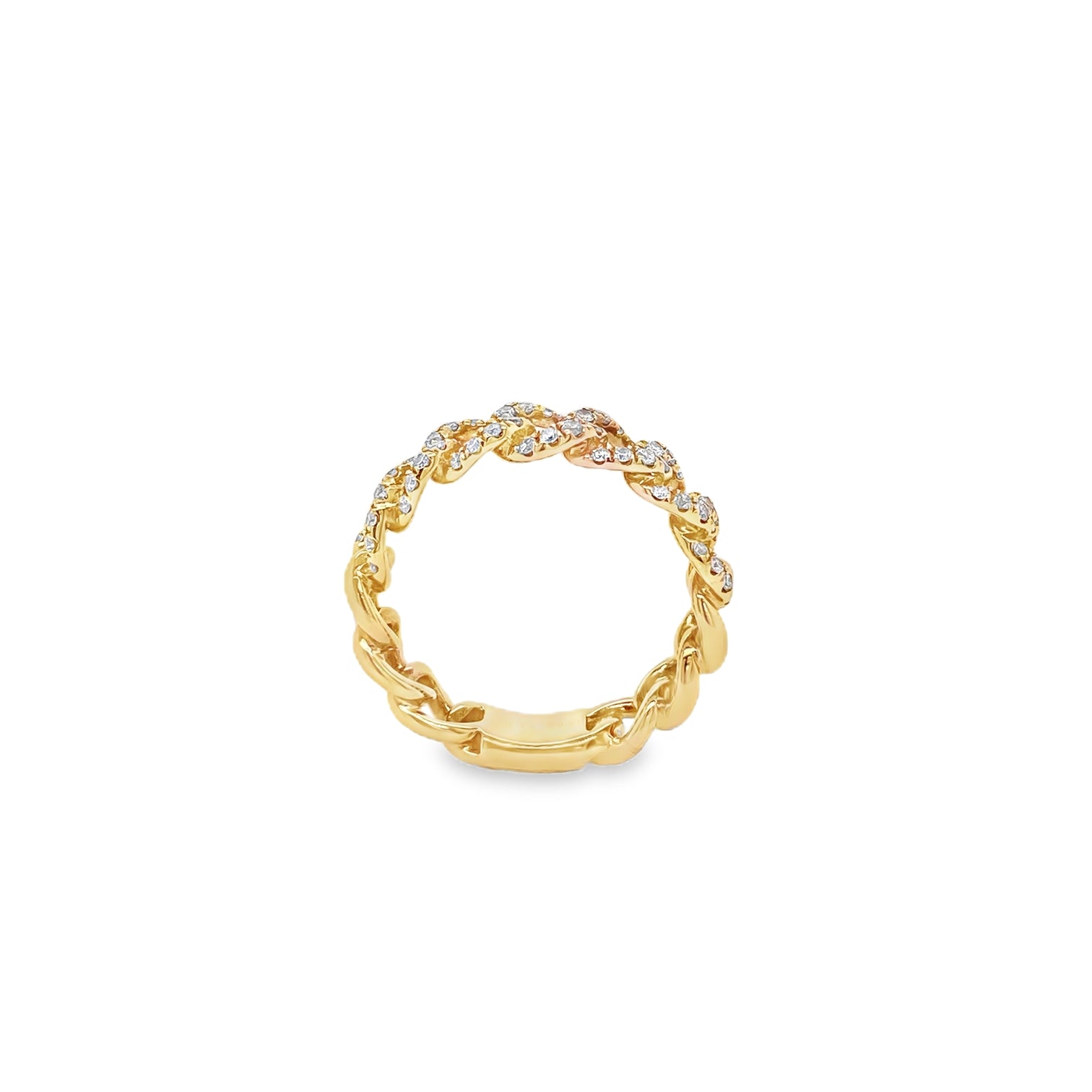 0.50ct Diamond Chain Link Ring