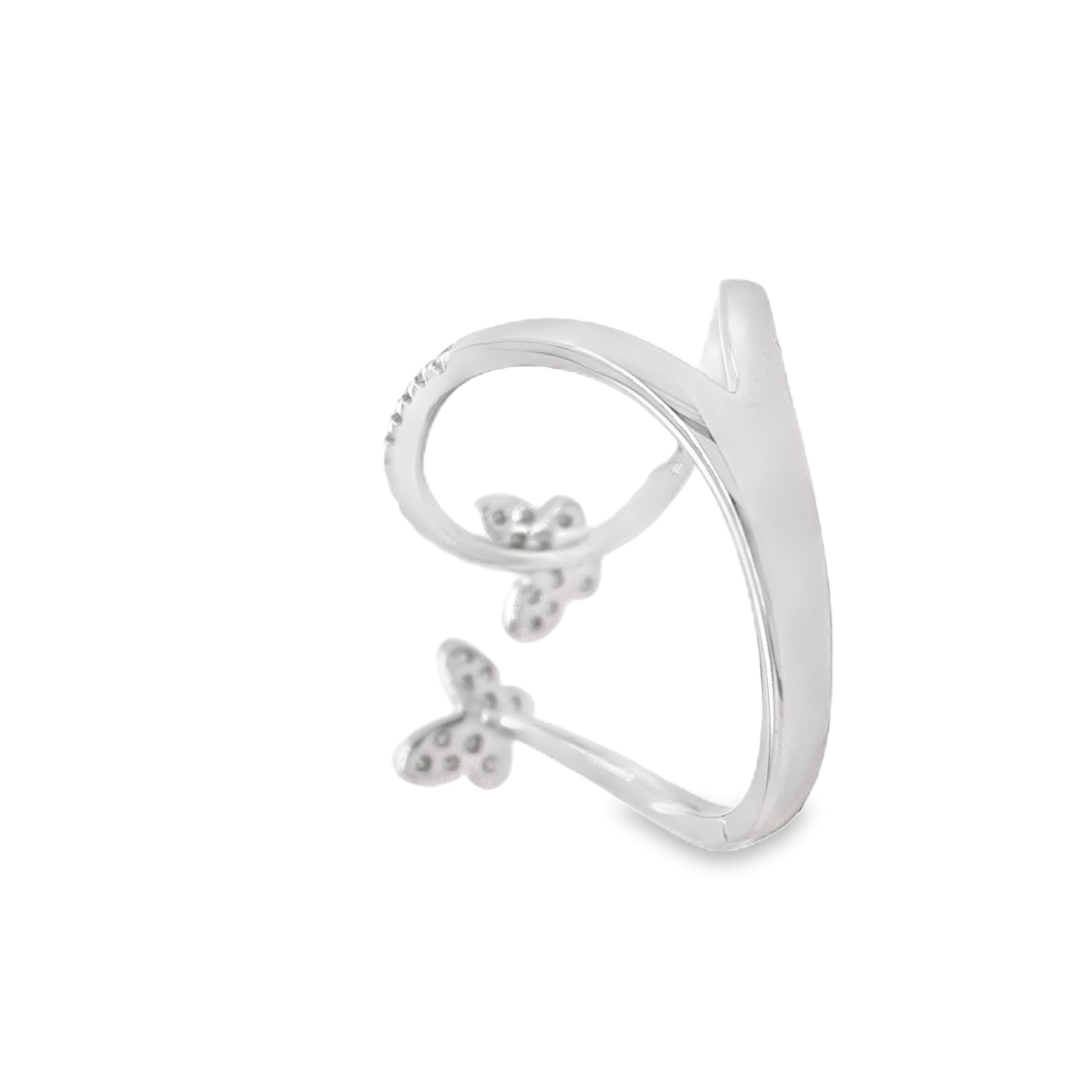 Butterfly Diamond Open Ring